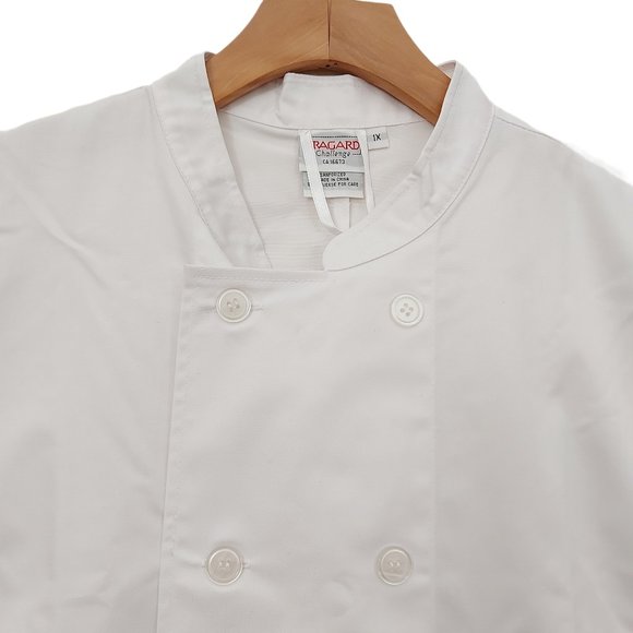 Bragard Chef Coat Jacket Men's 1X White Button Up Double Breasted Long Sleeve - Picture 4 of 13